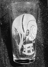 Load image into Gallery viewer, Spy x Family Anya Bond BORF Investigators etched pint glass tumbler fanart