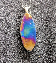 Load image into Gallery viewer, Oilslick Rainbow glass pendant 3/4", 1", 2"