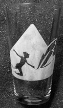 Load image into Gallery viewer, Peter Pan etched pint glass tumbler cup