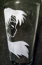 Load image into Gallery viewer, Sailor Moon fanart Senshi Scouts etched pint glass tumbler