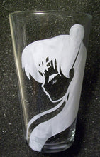 Load image into Gallery viewer, Sailor Mars fanart Senshi Scouts etched pint glass tumbler