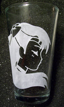 Load image into Gallery viewer, Sailor Moon fanart Senshi Scouts etched pint glass tumbler