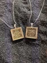 Load image into Gallery viewer, Shiver ceramic and glass handmade pendants