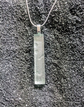 Load image into Gallery viewer, Moonscape- silver handmade glass pendant necklace
