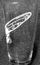 Load image into Gallery viewer, Star Trek fanart Enterprise etched pint glass tumbler cup Next Generation TNG