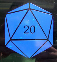 Load image into Gallery viewer, D20 D&D Dice vinyl car decal computer laptop sticker
