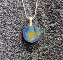 Load image into Gallery viewer, Oilslick Rainbow glass pendant 3/4", 1", 2"