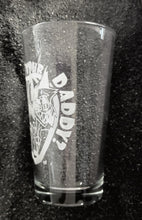 Load image into Gallery viewer, Hazbin Hotel Alastor Lucifer fanart etched pint glass
