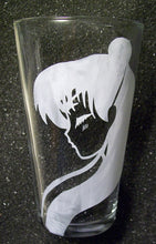 Load image into Gallery viewer, Sailor Mars fanart Senshi Scouts etched pint glass tumbler
