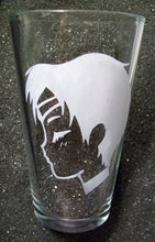 Load image into Gallery viewer, Sailor Moon fanart Senshi Scouts etched pint glass tumbler
