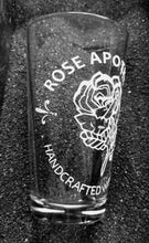 Load image into Gallery viewer, Schitt&#39;s Creek inspired Rose Apothecary etched pint glass water tumbler
