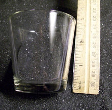 Load image into Gallery viewer, An extra extra large shot glass next to a ruler, showing that the glass is three inches tall. 
