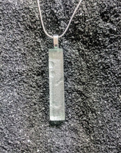 Load image into Gallery viewer, Moonscape- silver handmade glass pendant necklace
