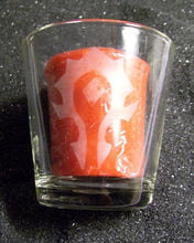 Load image into Gallery viewer, An extra extra large shot glass with a red votive candle inside to show the size 
